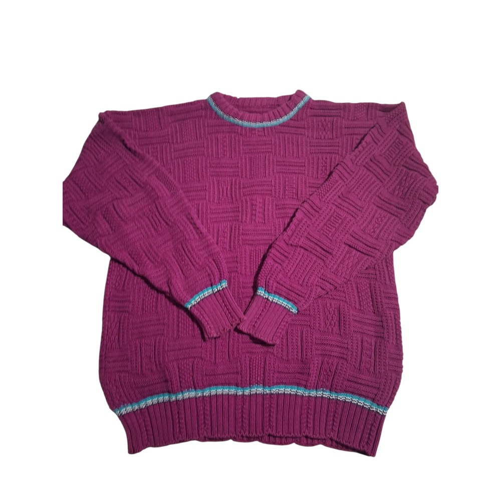 Vintage Alexander Julian Oversized 3D Womens size XL Chunky Grandpa Sweater
